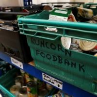Products available in the Runcorn and District Foodbank in Old Town, in Runcorn, Britain, on Aug. 12. | REUTERS