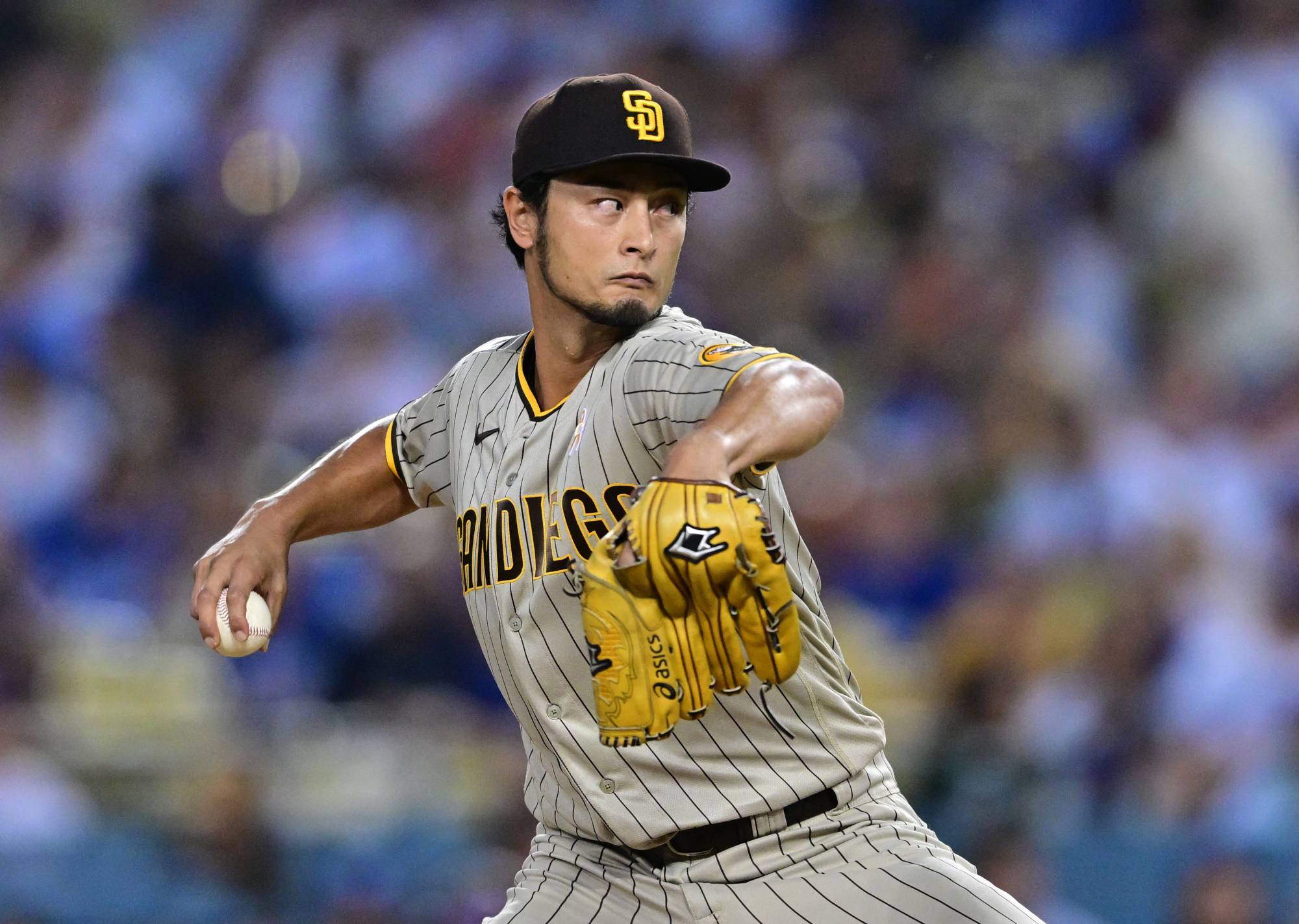 Yu Darvish throws 3,000th pro strikeout in win over Dodgers - The