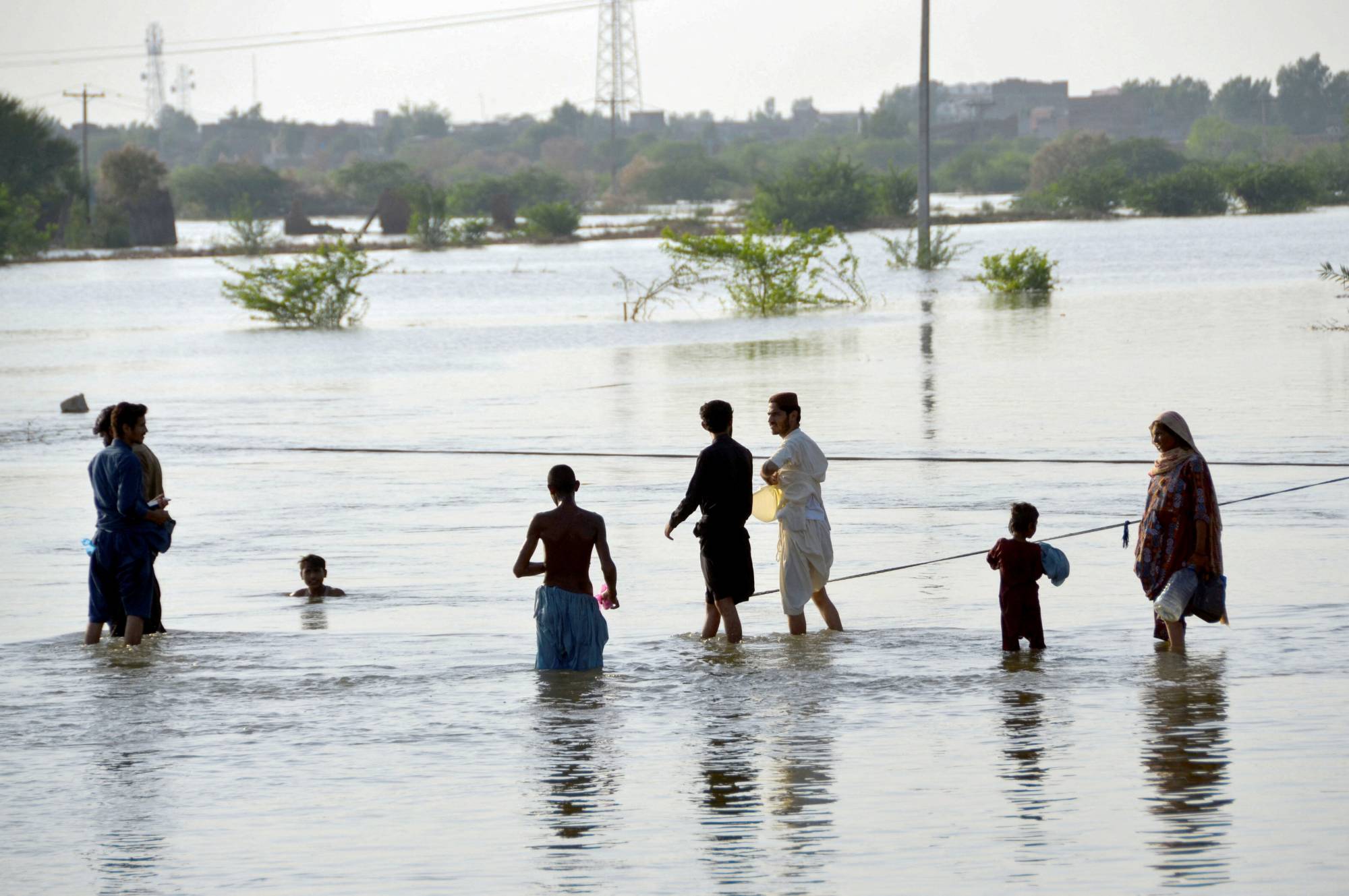 Unless flooded farmland can be drained, farmers will not be able to plant a winter wheat crop — vital for the country's food security. | Reuters