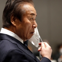 Haruyuki Takahashi during a Tokyo 2020 executive board meeting in Tokyo in March 2020   | POOL / VIA REUTERS
