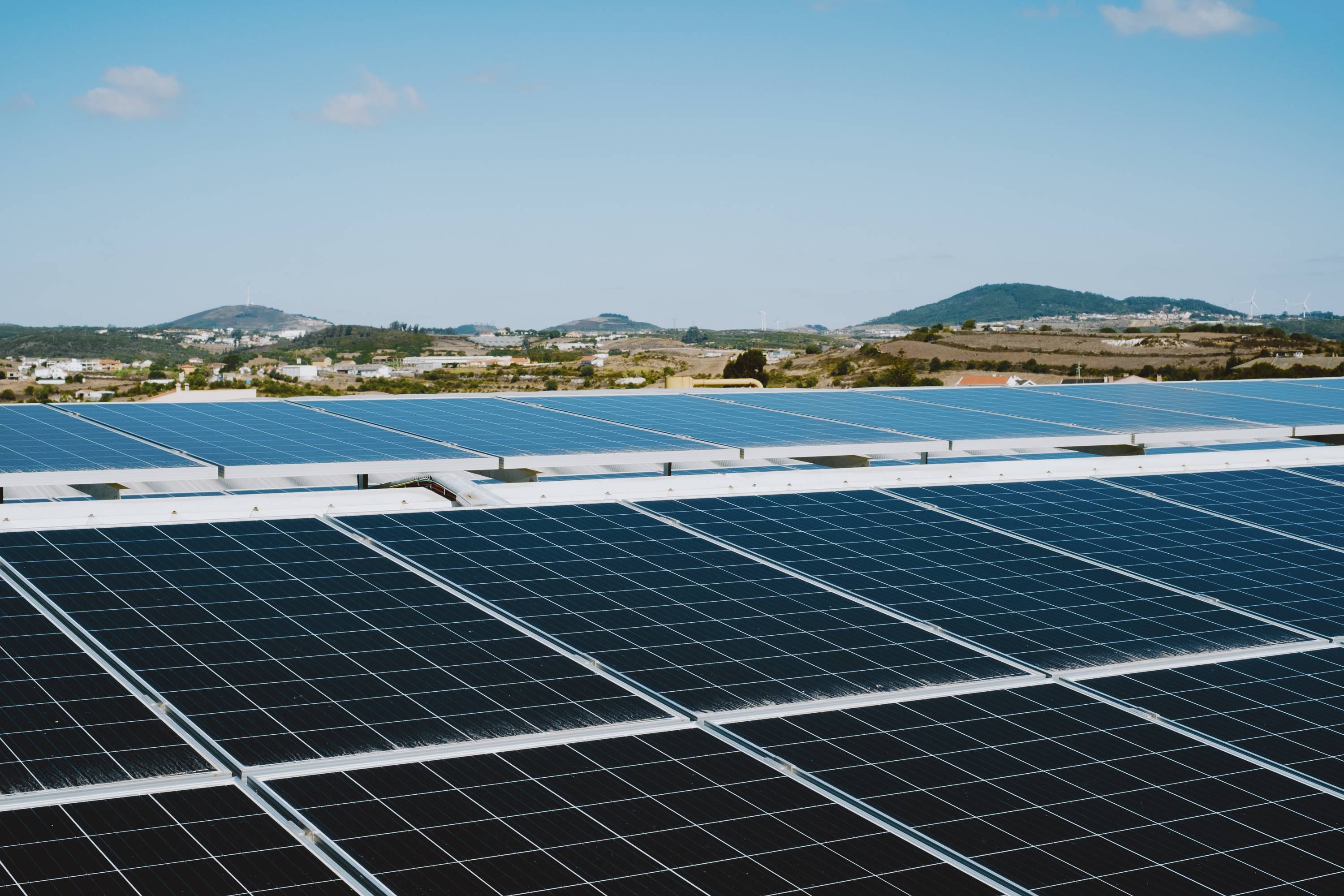 Solar panels in Sintra, Portugal. Its long-running disconnect from the rest of Europe’s energy network has earned the country its status as an 