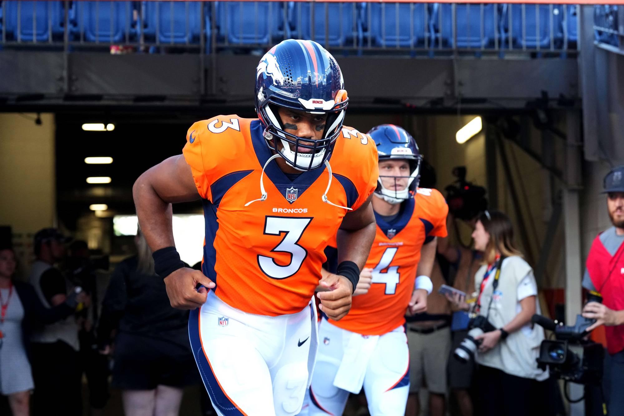 Russell Wilson says he wants to finish his career with the Denver Broncos  after signing five-year extension