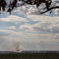 A Russian strike in Ukraine\'s Kherson region on Monday.  | JIM HUYLEBROEK / THE NEW YORK TIMES