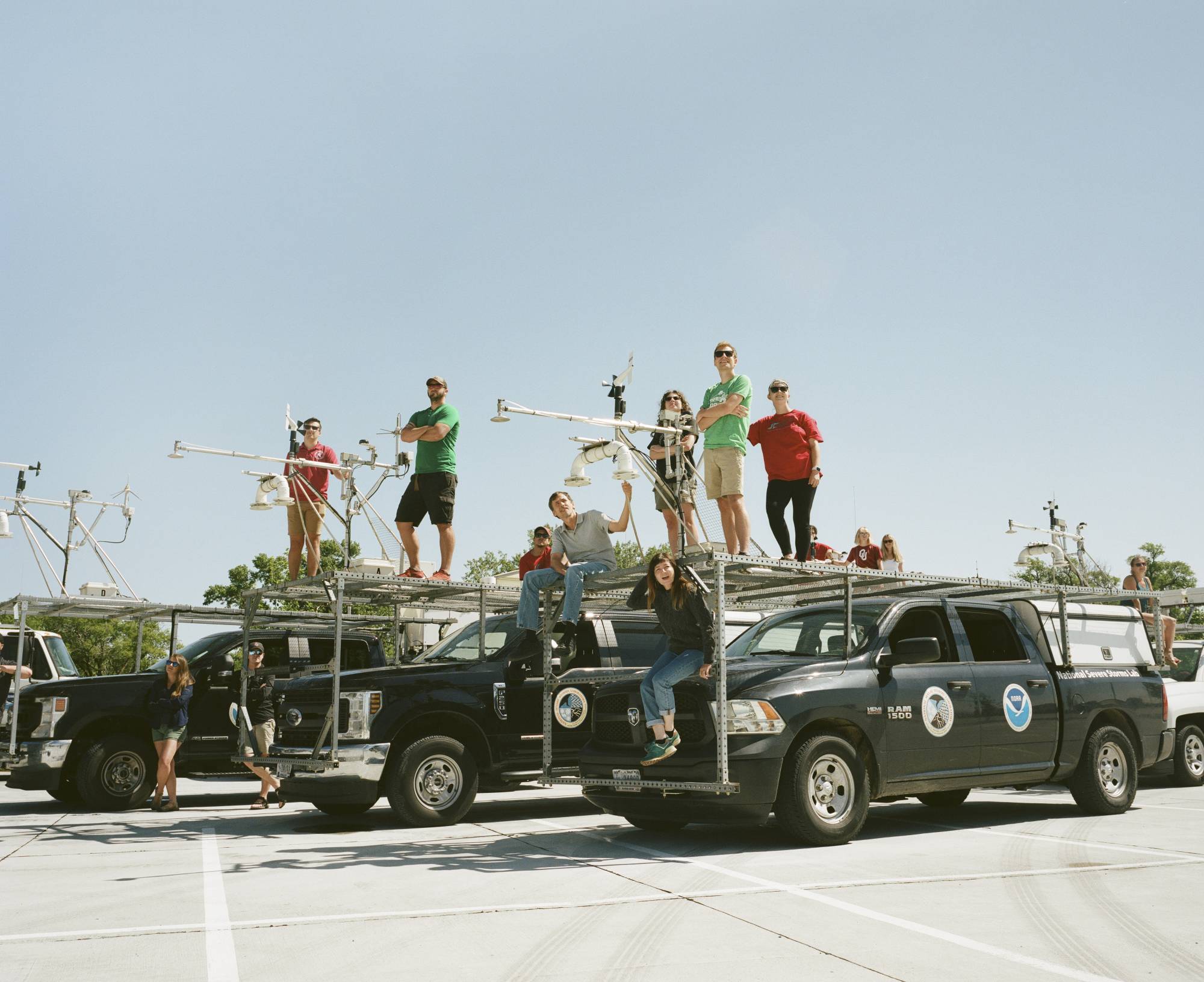 Members of the Targeted Observation by Radars and UAS of Supercells research group in Kearney, Nebraska, in June | Erinn Springer/The New York Times