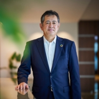 Eneos Holdings President Takeshi Saito says the firm is drawing up plans to consolidate its oil refineries.  | BLOOMBERG