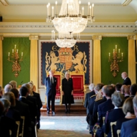 King Charles III and the Queen Consort Camilla at Hillsborough Castle in Northern Ireland on Tuesday | POOL / VIA REUTERS