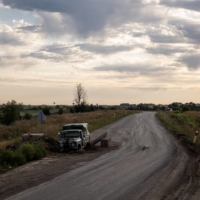 A road outside Chasiv Yar, Ukraine, on Aug. 25. Events of the past several years in Ukraine’s Donbas region reflect Russian President Vladimir Putin\'s grand plan, and his strategy of laying the groundwork for an eventual invasion by turning strategic slices of the former Soviet Union into separatist hotbeds. | JIM HUYLEBROEK / THE NEW YORK TIMES