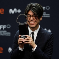Genki Kawamura wins the best director award at the San Sebastian International Film Festival on Saturday in San Sebastian, Spain.
 | REUTERS / KYODO