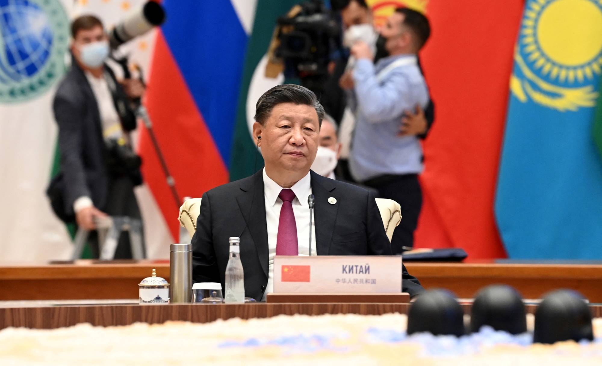 Chinese President Xi Jinping is heading into China’s most important political event facing mounting challenges at home and abroad. | KYRGYZ PRESIDENTIAL PRESS SERVICE / VIA REUTERS