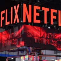 A Netflix booth advertises “Stranger Things” during Comic-Con International in California on July 24.  | AFP-JIJI