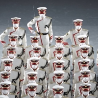 Honor guard in formation during the state funeral | POOL / VIA REUTERS