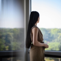 Liu Jingyao, a University of Minnesota student who accused the Chinese billionaire Richard Liu of rape, in Minneapolis, Minnesota in August 2019.  | CAROLINE YANG / THE NEW YORK TIMES