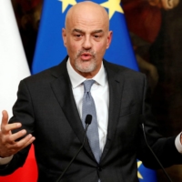 Italian oil major Eni\'s CEO Claudio Descalzi at a news conference in Rome in November 2017.  | REUTERS