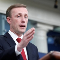 White House national security adviser Jake Sullivan speaks to reporters in Washington on Friday.  | REUTERS 