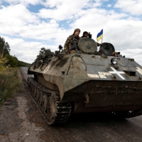 Ukrainians forces in the Donesk region on Monday | REUTERS 