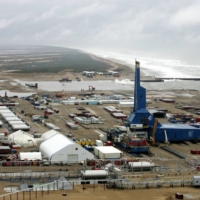 The Yastreb (Hawk) land rig at Sakhalin-1\'s Chaivo field, some 1,000 kilometers (620 miles) north of Yuzhno Sakhalinsk, is seen in October 2006.  | REUTERS