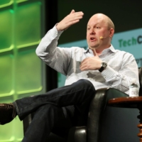 Marc Andreessen speaks during 2016 TechCrunch Disrupt in San Francisco, California, in 2016. | REUTERS