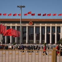 The Great Hall of the People at Tiananmen Square in Beijing on Monday | AFP-JIJI