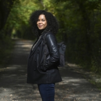 Marquita Harris, a journalist who participated in Airbnb’s Live Anywhere initiative last year, in Grand Rapids, Michigan.  | TAYLOR BALLEK / THE NEW YORK TIMES
