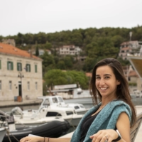 Jess Romano moved from California to Croatia, in Jelsa, on the island of Hvar, Croatia. Romano started “working from anywhere” months into the pandemic, becoming the third person to receive Croatia’s “digital nomad” visa when it launched in 2021. | SARA GRANIC / THE NEW YORK TIMES