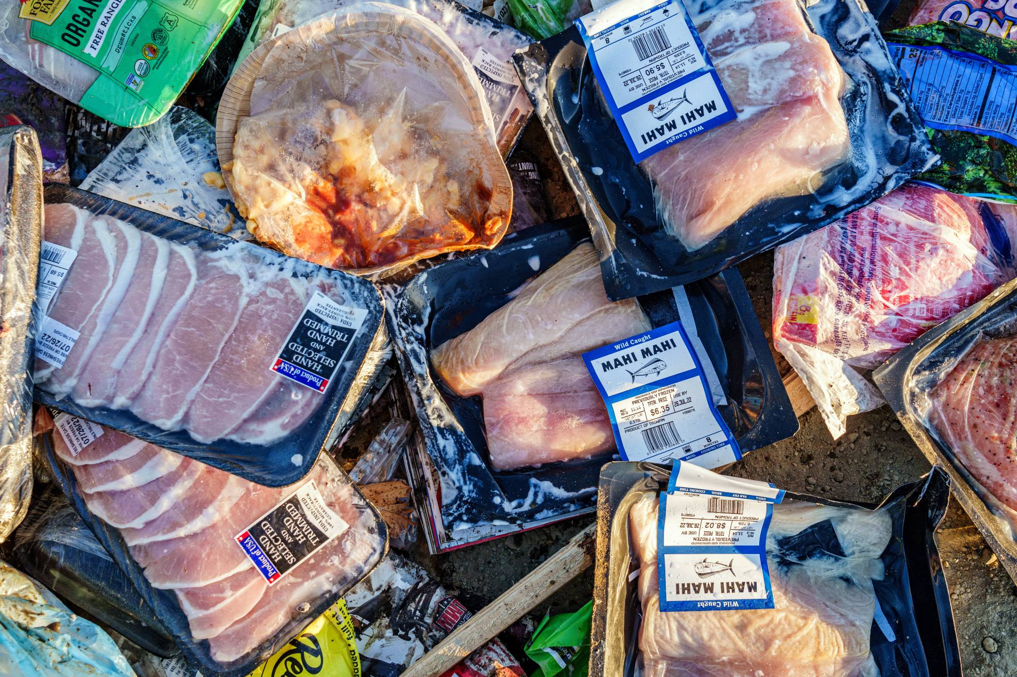 Discarded food at a landfill in Vacaville. | Andri Tambunan / The New York Times