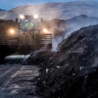 A composting center in Vernalis, California. The center processes some 1,200 tons of material per day.  | ANDRI TAMBUNAN / THE NEW YORK TIMES