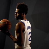 Golden State Warriors forward Andrew Wiggins during Media Day at the Chase Center, in San Francisco, on Sept. 25 | USA TODAY / VIA REUTERS