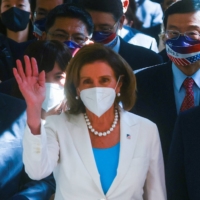 U.S. House of Representatives Speaker Nancy Pelosi visits parliament in Taipei on Aug. 3. | REUTERS