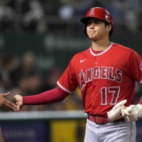 Shohei Ohtani is one of eight AL nominees for the Hank Aaron Award, which recognizes the top offensive performers of the regular season. | USA TODAY / VIA REUTERS