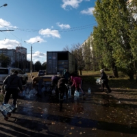 The Russians, Ukrainian officials say, closed the city\'s freshwater intakes in the adjacent Kherson province after they overran the region as part of what Moscow calls \"a special military operation.\" | REUTERS