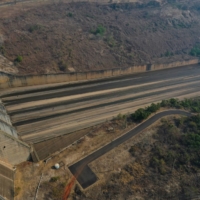 The Furnas hydroelectric dam in Sao Jose da Barra, Brazil, operates even when water levels are low. | REUTERS