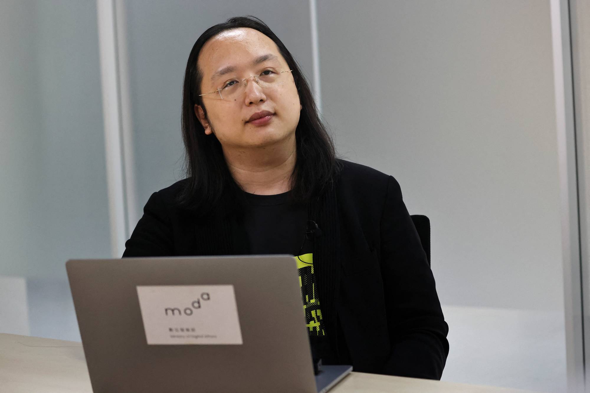 Taiwan's Digital Minister Audrey Tang at the Ministry of Digital Affairs in Taipei in September  | REUTERS