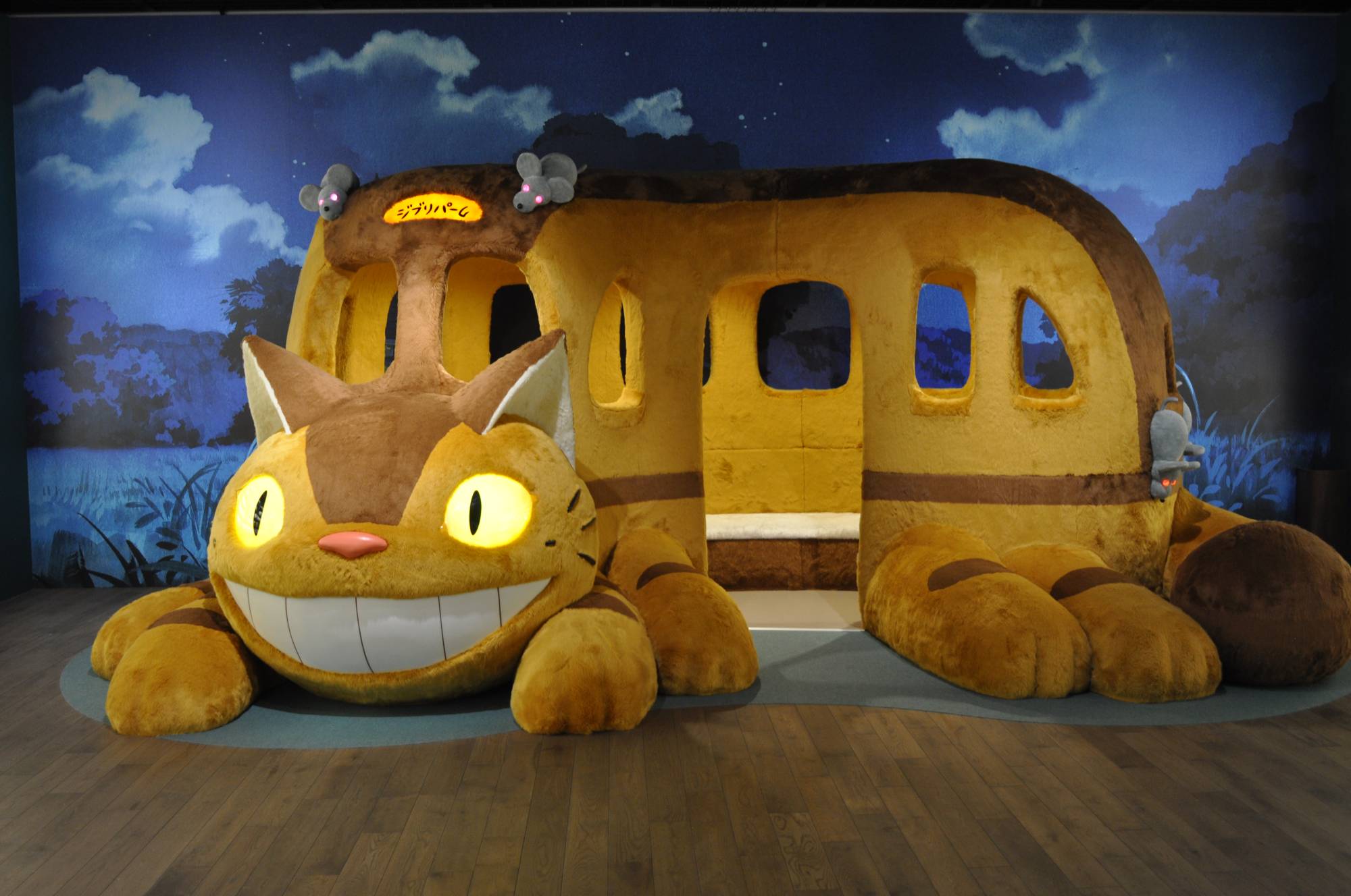 Ghibli Park features a life-size Cat Bus for visitors to explore. | THU-HUONG HA
