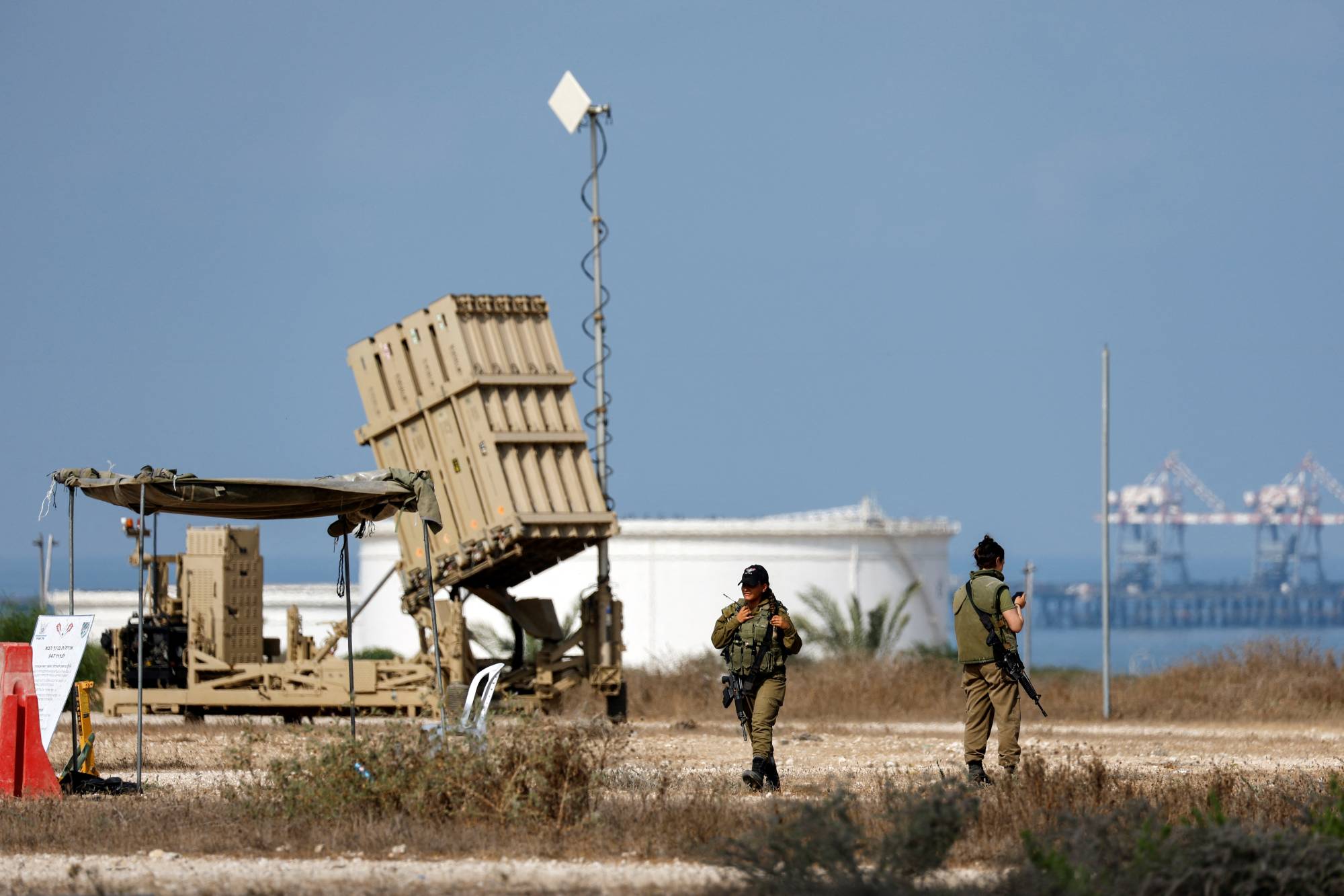 Part of Israel's Iron Dome anti-missile system near the Israeli-Gaza border in August. | REUTERS