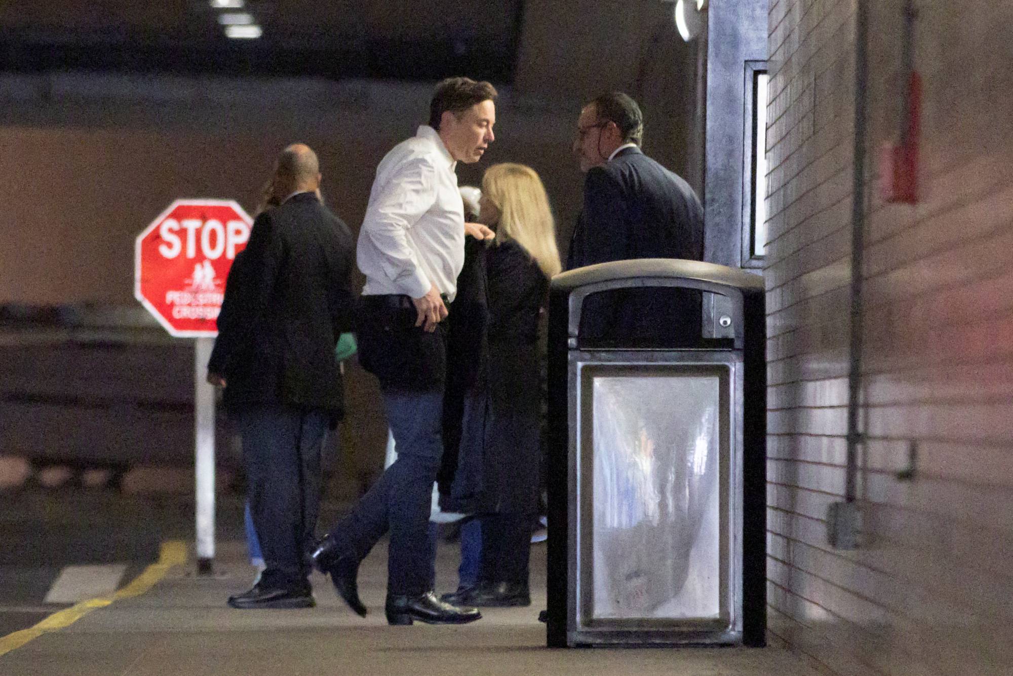 Twitter owner Elon Musk arrives at the 29th Annual Baron Investment Conference in Manhattan, New York, on Friday. | REUTERS