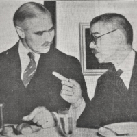 Joseph Grew listens as Japanese foreign minister Matsuoka Yosuke makes a point. | GREW PAPERS, HOUGHTON LIBRARY, HARVARD