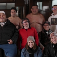 Konshiki (left, middle row) joined the Todd Silverstein (center, middle row) project Naro to explain the ins and outs of sumo.  | COURTESY OF NARO
