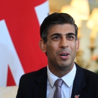 U.K. Prime Minister Rishi Sunak at No. 10 Downing Street in London on Wednesday | BLOOMBERG