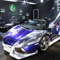 A customized Lamborghini LP700-4 Roadster on display at the Tokyo Auto Salon in Chiba | BLOOMBERG