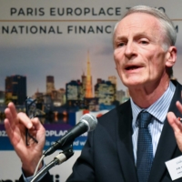 Renault Chairman Jean-Dominique Senard delivers his opening speech at the Tokyo International Financial Forum 2022 in Tokyo on Tuesday.
 | AFP-JIJI