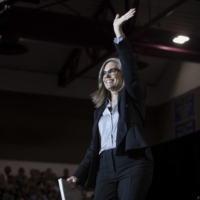 Katie Hobbs, who as Arizona’s secretary of state stood up to efforts by allies of Trump to overturn the 2020 election, has clinched a victory in the state’s race for governor. | CAITLIN O\'HARA / THE NEW YORK TIMES