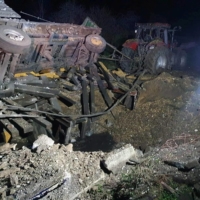 A damaged vehicle next to a crater formed at the site of an explosion in Przewodow, a village in eastern Poland near the border with Ukraine | REUTERS 