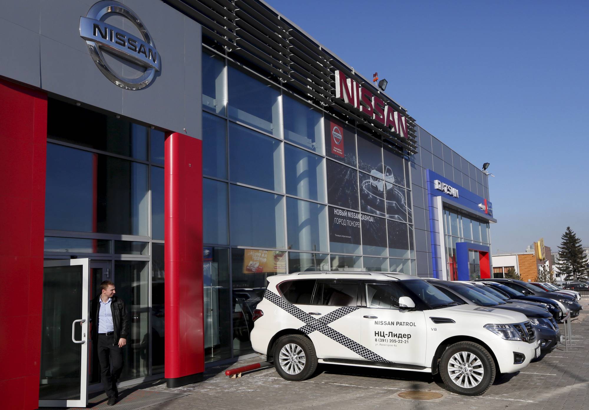 A Nissan and Datsun showroom in the Russian city of Krasnoyarsk | Reuters