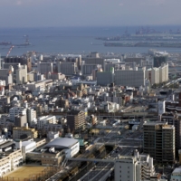 The western Japanese port city of Kobe. A resident of the city was arrested Sunday for allegedly punching his mother in the head the previous day on her 100th birthday, leaving her in critical condition, police said. | REUTERS