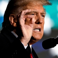 Former U.S. President Donald Trump at a rally to support Republican candidates ahead of midterm elections, in Dayton, Ohio, on Nov. 7. | REUTERS