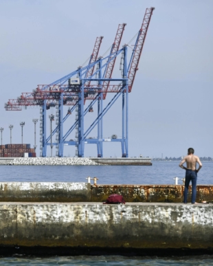 Ukraine's Black Sea port of Odesa in May | KYODO