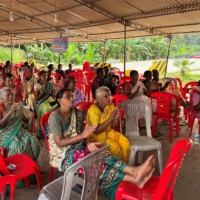Women from a fishing community attend a protest against the construction of the proposed Vizhinjam Port in the southern state of Kerala, India. | REUTERS