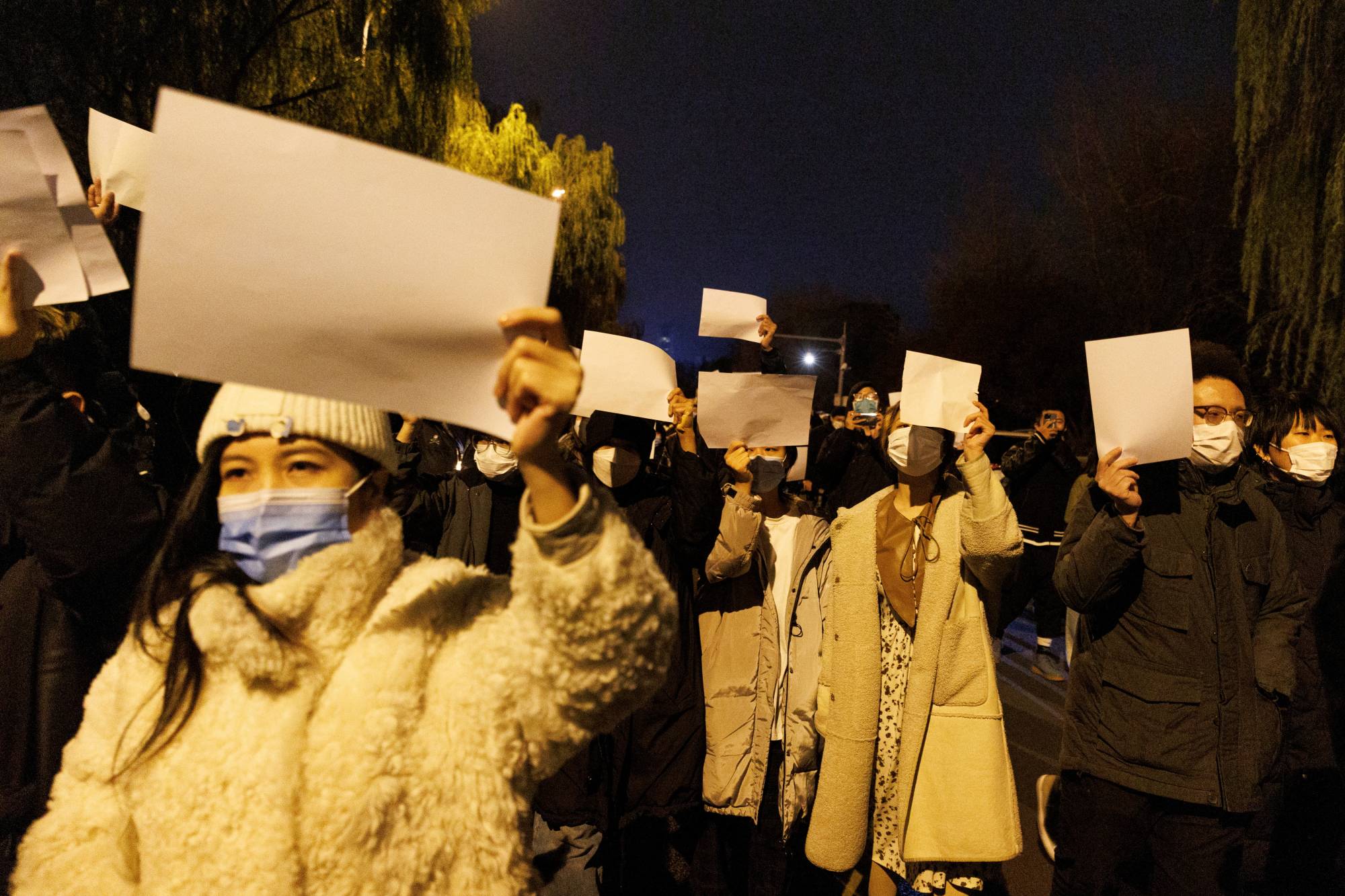 white paper protests