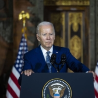U.S. President Joe Biden speaks at a news conference following his meeting with Chinese President Xi Jinping in Bali, Indonesia, on Nov. 14. | DOUG MILLS / THE NEW YORK TIMES