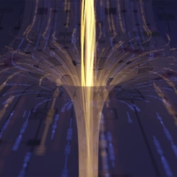 Scientists used a quantum computer to explore the ultimate escape route from a black hole.  | INQNET / ANDREW MUELLER / VIA THE NEW YORK TIMES